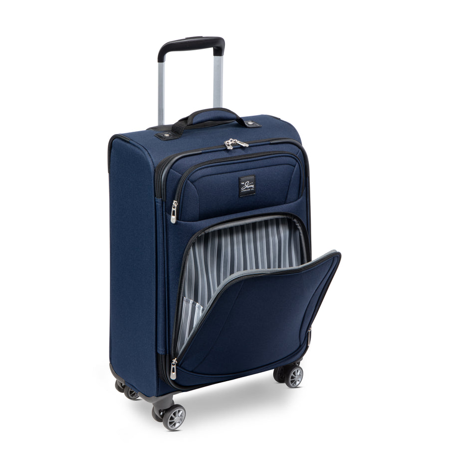 Carry-on spinner video variant showcasing lightweight travel features